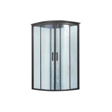 Гідромасажний бокс Lidz Majatek SBM90x90.BLA.HIGH.TR, скло прозоре 5 мм без піддона