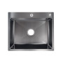 Кухонна мийка Lidz H6050B 3.0/0.8 мм Brush Black (LDH6050BPVD3008)