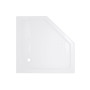 Lidz Душовий піддон DOZORCA SC90x90.LOW, низький, п'ятикутний, акриловий + ніжки, діаметр зливу 50 мм