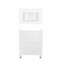 Комплект Qtap тумба підлогова Tern 700х725х437 мм White + раковина урізна Albatross QT71TE44089