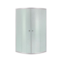 Дуга Lidz Latwa SC80x80.SAT.LOW.FR Душова кабіна напівкругла, для низ. піддону, висота 185 см, скло Frost 4 мм, без піддону