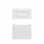 Комплект Qtap тумба підвісна Tern 800х580х437 мм White + раковина урізна Albatross 9H QT71TE44107
