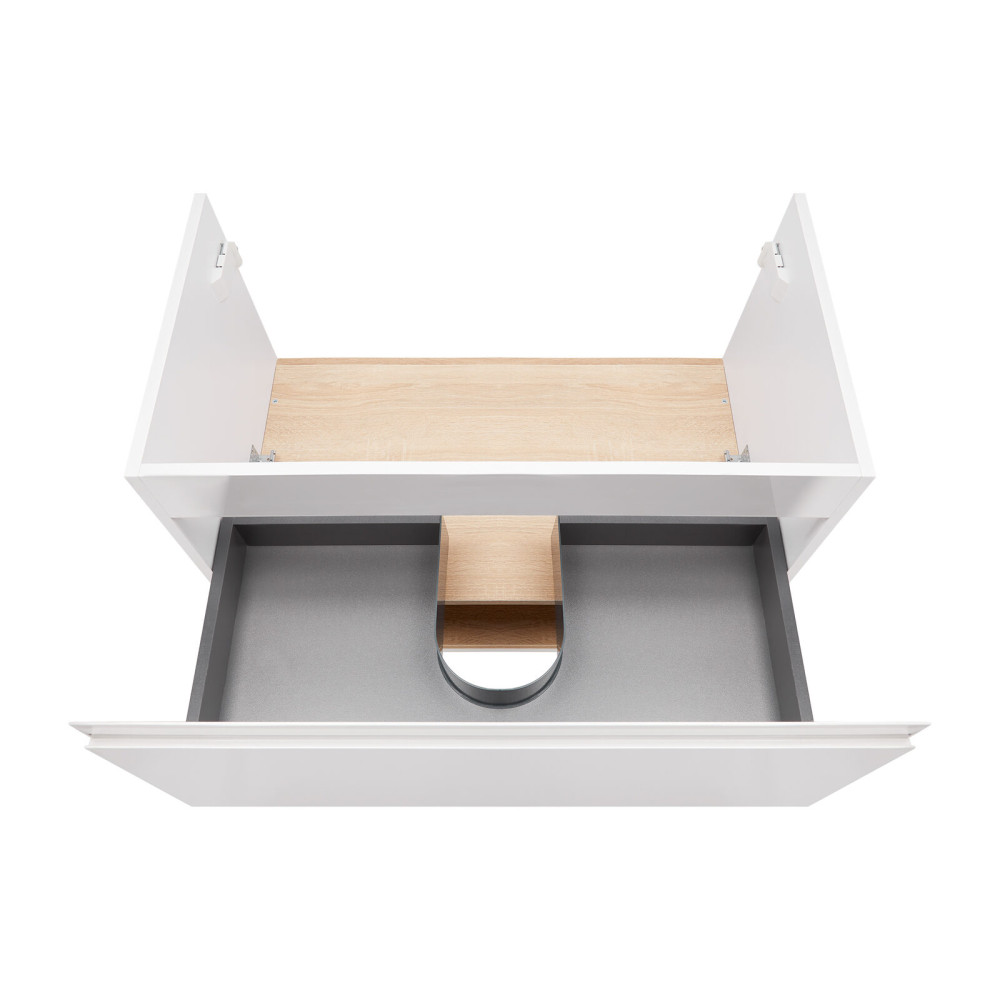 Тумба підвісна Qtap Robin 800х580х500 WHITE/WHITISH OAK QT1374TPВ8001NWWO