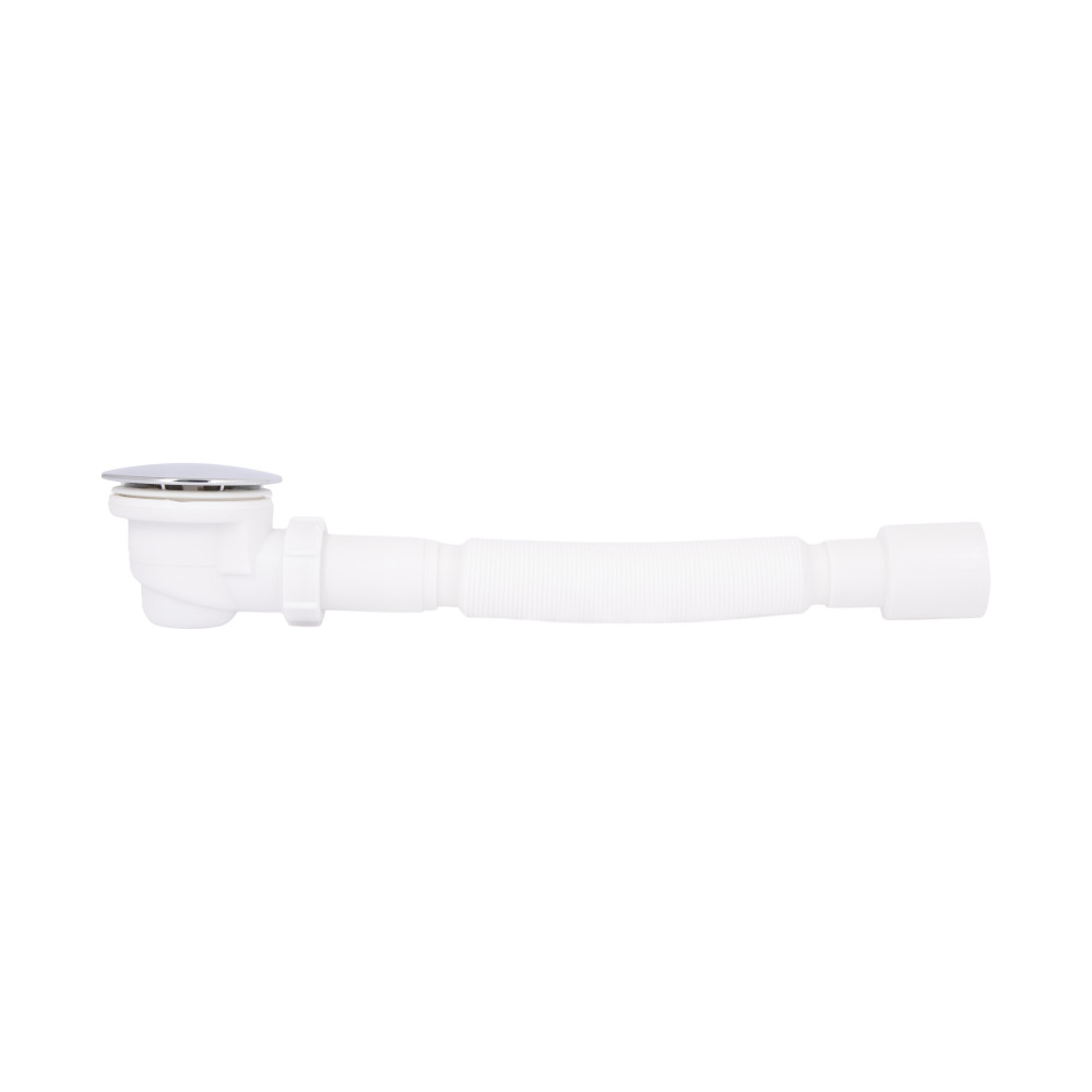 Lidz Душовий піддон KAPIELKA ST80x80x14 низький, напівкруглий, діаметр зливу 52 мм