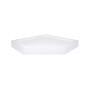 Lidz Душовий піддон DOZORCA SC90x90.LOW, низький, п'ятикутний, акриловий + ніжки, діаметр зливу 50 мм