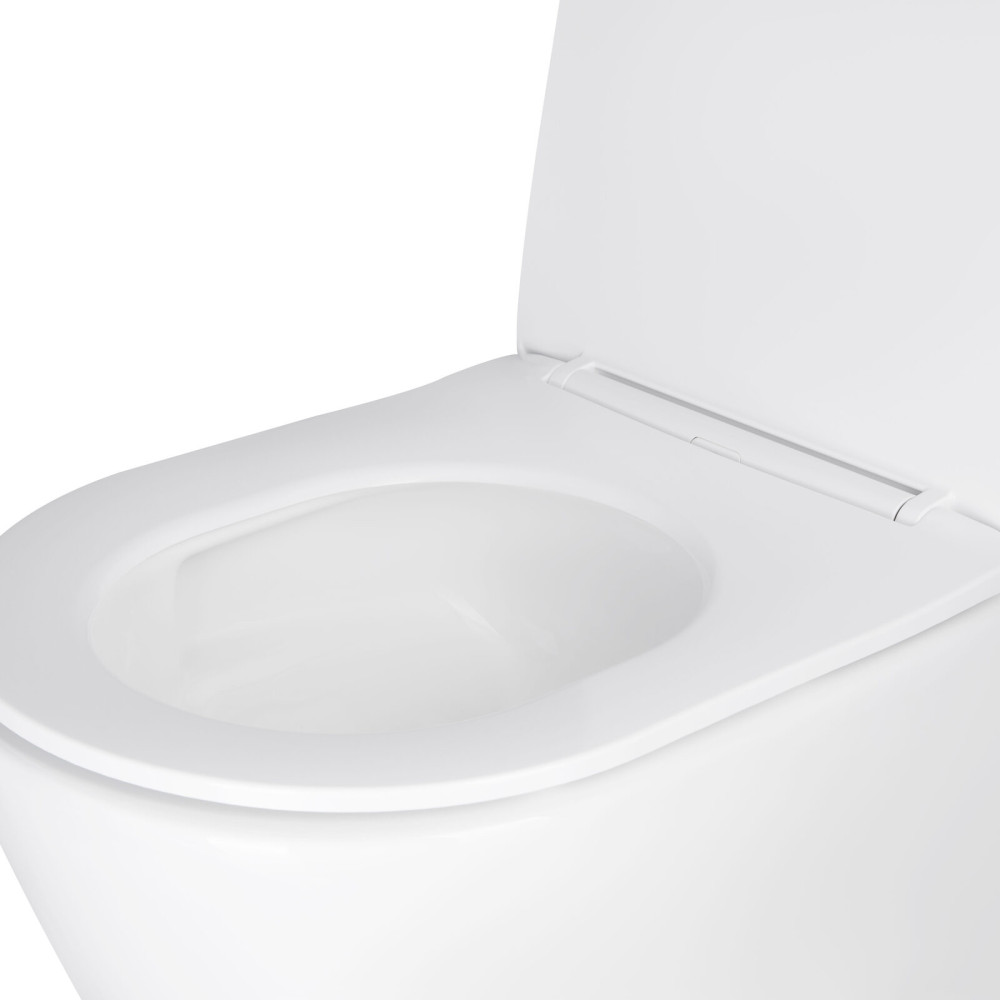 Унітаз підвісний Qtap Swan безободковий Ultra Quiet з сидінням Soft-close QT16335179W