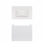 Комплект Qtap тумба підвісна Tern 700х580х437 мм White + раковина урізна Albatross New QT71TE44104