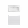 Комплект Qtap тумба підвісна Tern 800х580х437 мм White + раковина урізна Albatross 01 QT71TE44106
