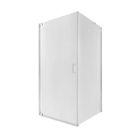 Фіксоване скло до QT Душова кабіна AQUARIUS CRM1099SC6, квадрат, 90x90, скло 6мм Clear, розпаш., без піддону