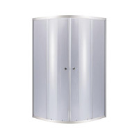 Фіксоване скло Lidz Latwa SC90x90.SAT.MID.GR Душова кабіна напівкругла, для серед. піддону, висота 175 см, скло тон. 4 мм, без піддону