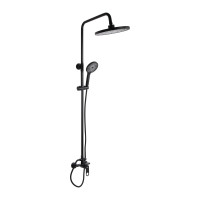 Душова система для душу Qtap Jay на два споживача QTJAY110BLM45550 Black Matt