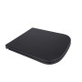 Сидіння для унітаза (Tern) 435x345x55 мм, Matt Black, з мікроліфтом, Slim Duroplast, Quick Release QT99HY2322MB Qtap
