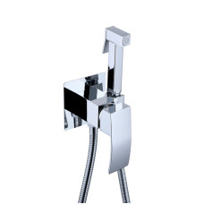 Набор для гігієнічного душу Qtap Swan Cascada прямокутний QTSWA262CRM45567 Chrome