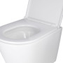 Комплект: Qtap Scorpio Ultra Quiet унітаз підвісний QT1433053EUQW + Nest комплект інсталяції 4в1 (квадратна клавіша Chrome) QT0133M425 + M06028CRM