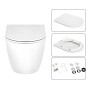 Комплект: Qtap Scorpio Ultra Quiet унітаз підвісний QT1433053EUQW + Nest комплект інсталяції 4в1 (кругла клавіша Chrome) QT0133M425 + M11112CRM