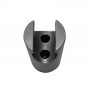 Тримач для ручного душу Qtap Spojeni округлий QT829910842854GRP Graphite