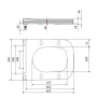 Сидіння для унітаза (Tern) 435x345x55 мм, Matt Black, з мікроліфтом, Slim Duroplast, Quick Release QT99HY2322MB Qtap