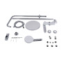 Душова система універсальна Qtap Jay на три споживача (з виливом) QTJAY111CRW45555 Chrome/White