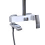 Душова система універсальна Qtap Swan Cascada на три споживача (з виливом) QTSWA111CRW45570 Chrome/White