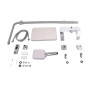 Душова система універсальна Qtap Swan Cascada на три споживача (з виливом) QTSWA111CRW45570 Chrome/White
