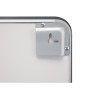 Дзеркало Qtap Mideya 1000х700 з LED-підсвічуванням Touch, з антизапотіванням, з годинником, димером, рег. яскравості QT2078NCF10070W