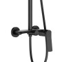 Душова система для душу Qtap Slavonice на два споживача QTSLA110BLM45914 Black Matt