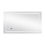 Дзеркало Qtap Mideya 1000х600 з LED-підсвічуванням Touch, з антизапотіванням, з годинником, димером, рег. яскравості QT2078NCF10060W