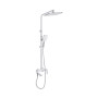 Душова система універсальна Qtap Swan Cascada на три споживача (з виливом) QTSWA111CRW45570 Chrome/White