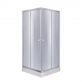 Душова кабіна Lidz Wawel SC90x90.SAT.LOW.GR, скло тон. 4 мм + Lidz Душовий піддон KAPIELKA ST90x90х14
