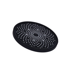 Лійка для верхнього душу Qtap Hlavova D 230 мм округла QTHLA107BLM45788 Black Matt
