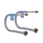 Шланг для підключення змішувача Thermo Alliance Standart (пара) 50 см NYLON M10x1/2"В довга ігла TAS386W50L