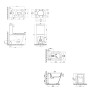 Комплект Qtap Scorpio Matt Black 2 в 1: унітаз підлоговий Rimless QT14222125ARMB + біде підлогове QT14441003CMB