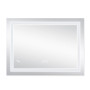 Дзеркало Lidz Kubis 700х800 з LED-підсвічуванням Touch, з антизапотіванням, з димером, рег. яскравості Reverse LD78LF9048070