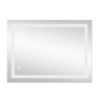 Дзеркало Lidz Kubis 700х800 з LED-підсвічуванням Touch, з антизапотіванням, з димером, рег. яскравості Reverse LD78LF9048070