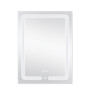 Дзеркало Lidz Kubis 800х500 з LED-підсвічуванням Touch, з антизапотіванням, з димером, рег. яскравості LD78LF9365080