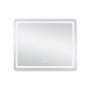 Дзеркало Lidz Kubis 1000х800 з LED-підсвічуванням Touch, з антизапотіванням, з димером, рег. яскравості LD78LF61410080