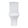 Унітаз-компакт Qtap Presto Quadro безободковий з сидінням Soft-close QT24221215AW