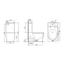 Унітаз підлоговий Qtap Scorpio Ultra Quiet безобідковий з сидінням Soft-close MATT BLACK QT14226088AMB