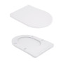 Унітаз підлоговий Qtap Robin New Ultra Quiet безобідковий з сидінням Soft-close WHITE QT13226083AW