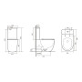 Унітаз підлоговий Qtap Robin New Ultra Quiet безобідковий з сидінням Soft-close WHITE QT13226083AW