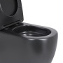 Унітаз підлоговий Qtap Robin Ultra Quiet безобідковий з сидінням Soft-close MATT BLACK QT13226083AMB