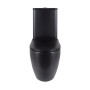 Унітаз підлоговий Qtap Robin Ultra Quiet безобідковий з сидінням Soft-close MATT BLACK QT13226083AMB