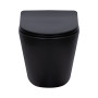Унітаз підвісний Qtap Scorpio Ultra Quiet безобідковий з сидінням Soft-close MATT BLACK QT14332380AMB