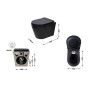 Унітаз підвісний Qtap Scorpio Ultra Quiet безобідковий з сидінням Soft-close MATT BLACK QT14332380AMB