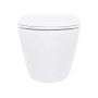 Унітаз підвісний Qtap Robin New Ultra Quiet безобідковий з сидінням Soft-close WHITE QT13332381АSW