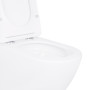 Унітаз підвісний Qtap Robin New Ultra Quiet безобідковий з сидінням Soft-close WHITE QT13332381АSW