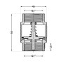 Зворотний клапан Thermo Alliance Standart 1"ВВ із латунним штоком TAS240W25