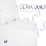 Унітаз підвісний Qtap Robin Ultra Quiet безобідковий з сідінням Soft-close 520x365x365 мм WHITE