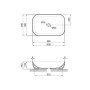 Раковина-чаша Qtap Robin 610х400х145 Matt black QT132143PMBMBN