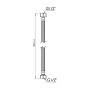 Шланг для води Thermo Alliance Standart 30 см NYLON 1/2"x1/2" ВВ TAS387W30